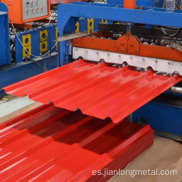 Hojas de techos de placas corrugadas de acero estructural